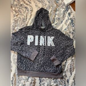 Victoria's Secret Pink Leopard Print Sweatshirt